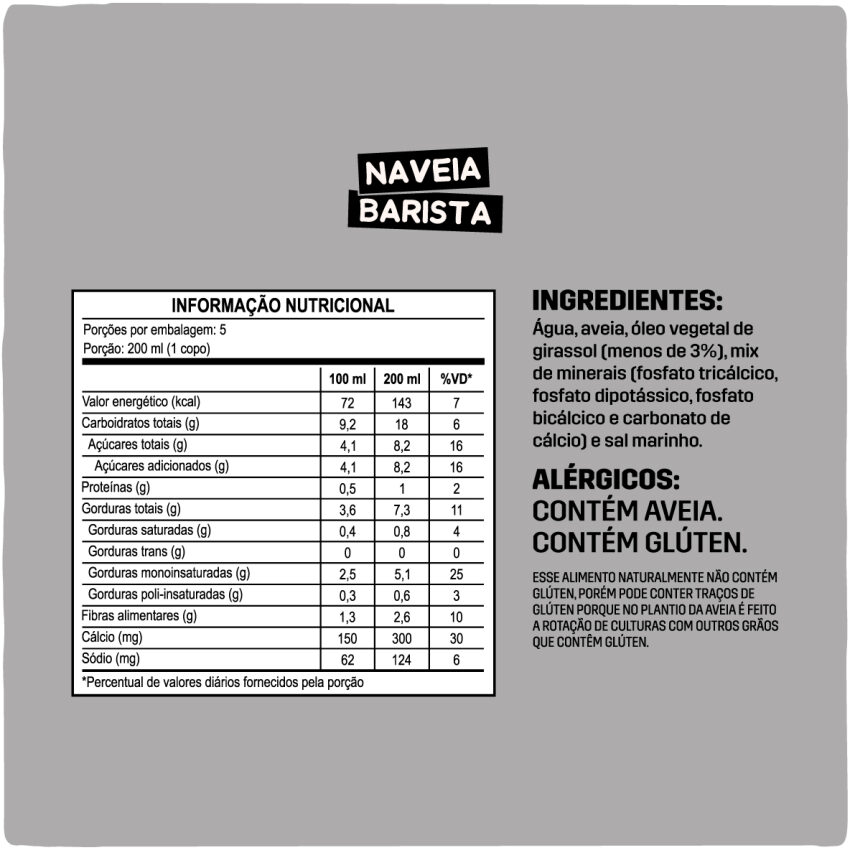 Leite Vegetal Barista 1L - Naveia