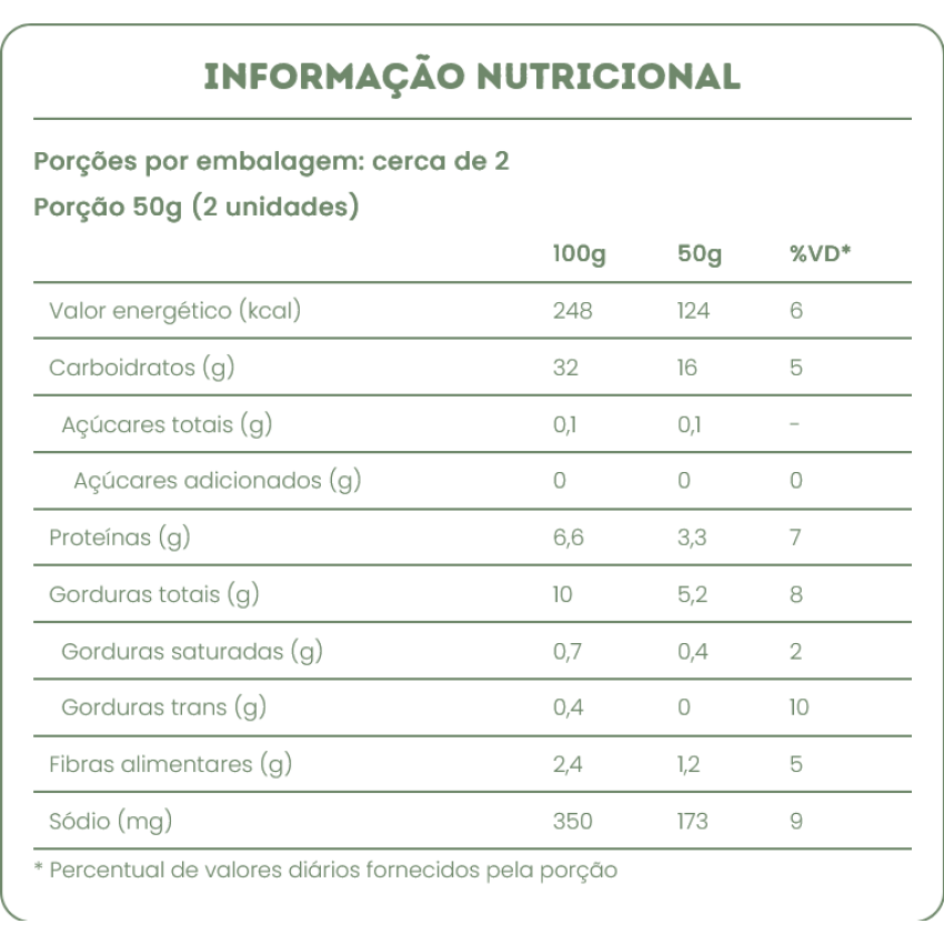 Pão de Queijo Vegano de Tempê 250g - Mun Alimentos