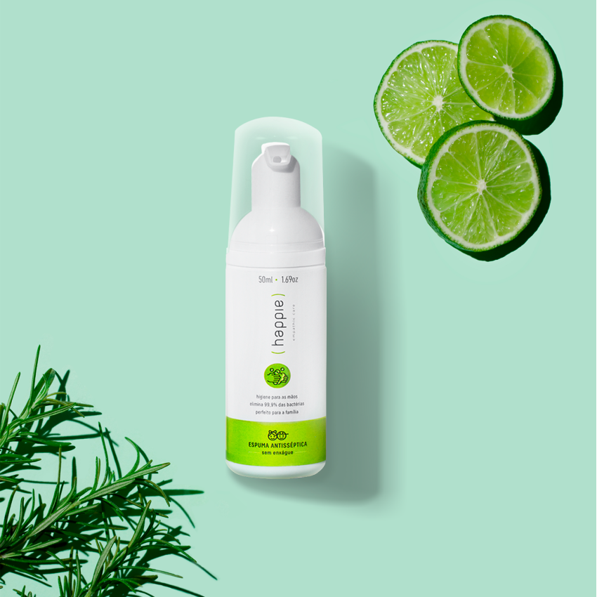 Espuma Antisséptica para Mãos 50ml - Sem Álcool