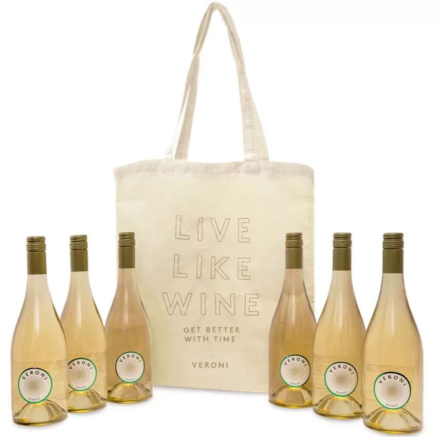 Kit Vinho Bianco (6 un.) + Ecobag - Veroni
