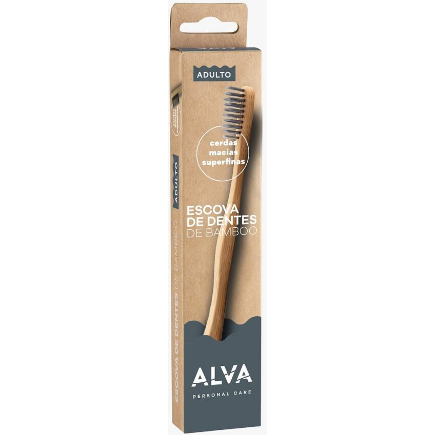Escova de Dentes de Bambu - Cerdas Super Finas - Alva Personal Care