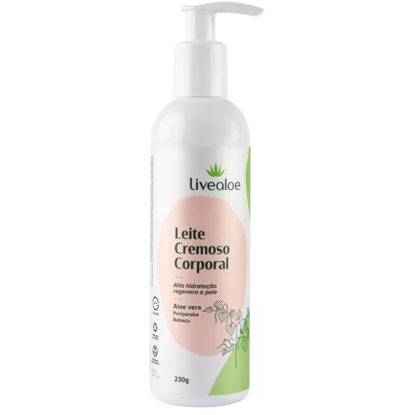 Leite Corporal Cremoso 230g - Live Aloe