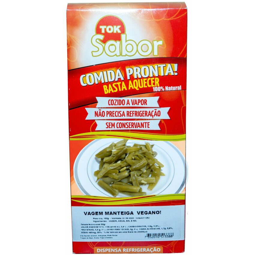 Vagem Água e Sal 300g - Tok Sabor