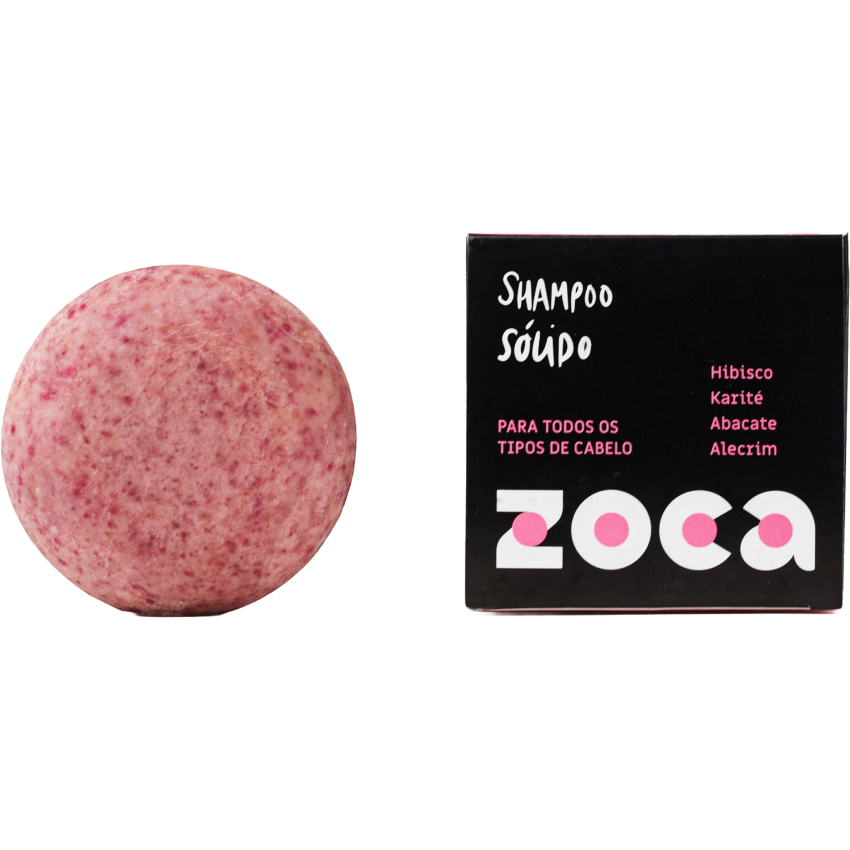 Shampoo Sólido "Para todos os tipos de cabelos" - Zoca Cosméticos