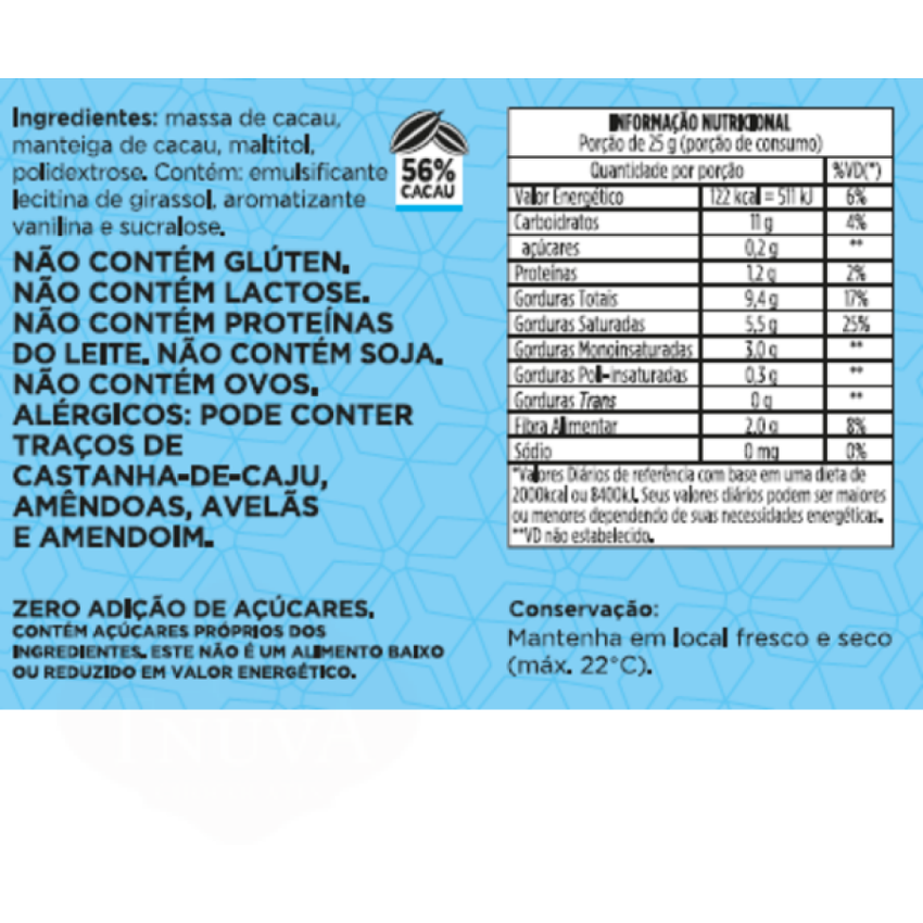 Ovo de Páscoa Chocolate Zero Açúcar com Tabletinhos Zero Acúçar 150g - Tnuva