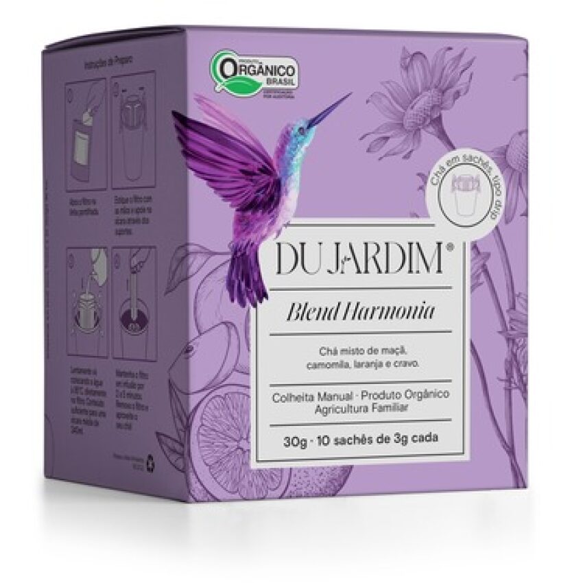 Drip tea - Blend Harmonia - Chá em sachês Orgânico - Du Jardim