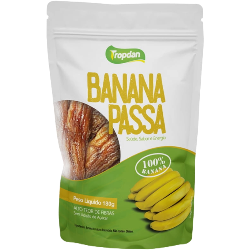 Banana Passa 180g - Tropdan