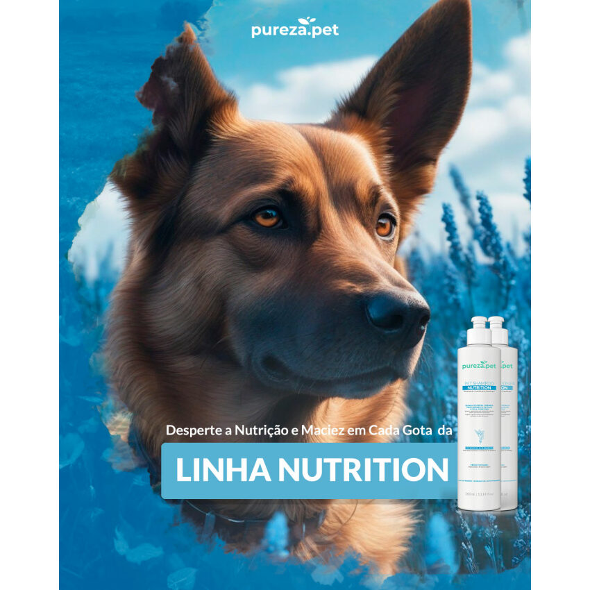 Kit Shampoo 1L e Condicionador 300ml - Nutrição Pet - Pureza Pet