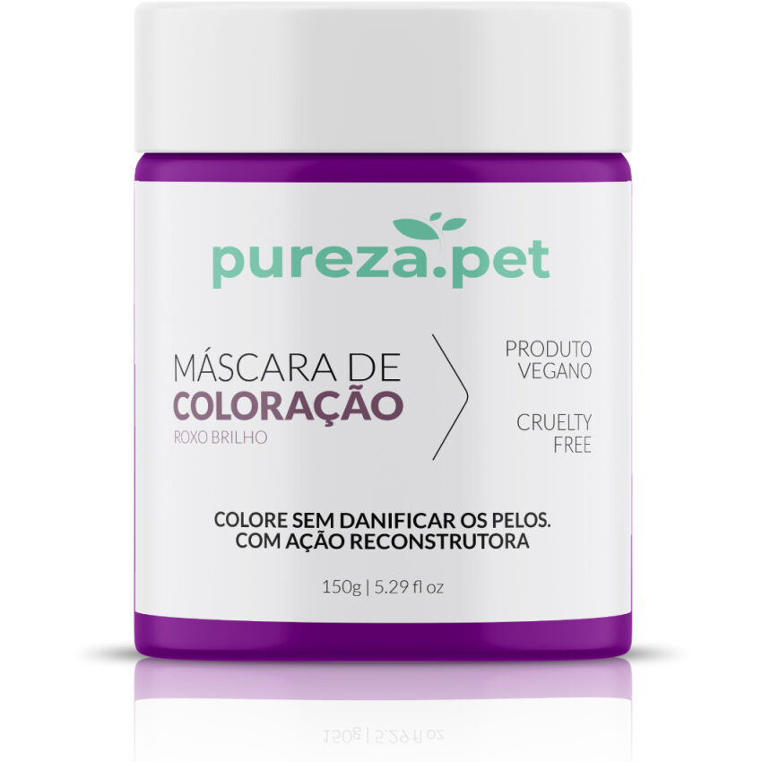Máscara de Coloração Roxo Essencial 150g - Pureza Pet