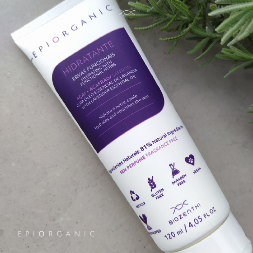 Hidratante Corporal de Açaí, Lavanda e Açafrão 120ml - Biozenthi