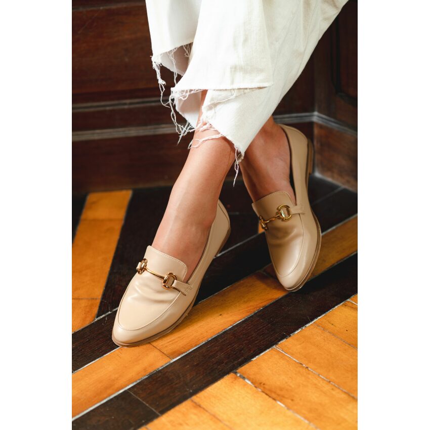 Mocassim Stela Nude - Paula Zurcan Sapatos Veganos