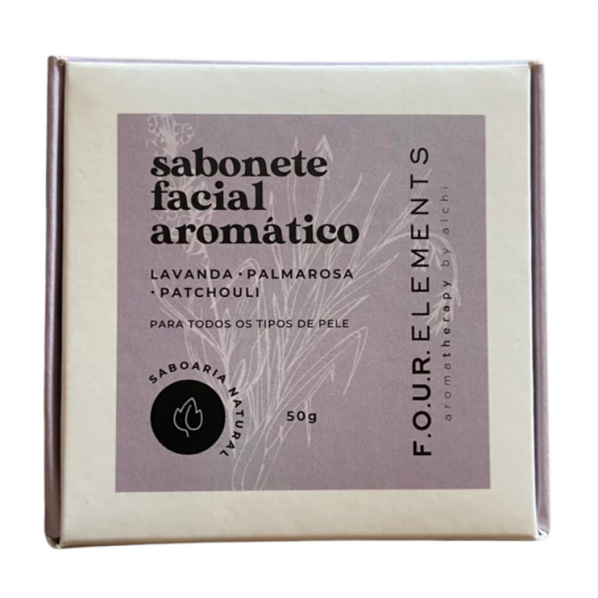 Sabonete Facial Aromático Lavanda 50g - Four Elements