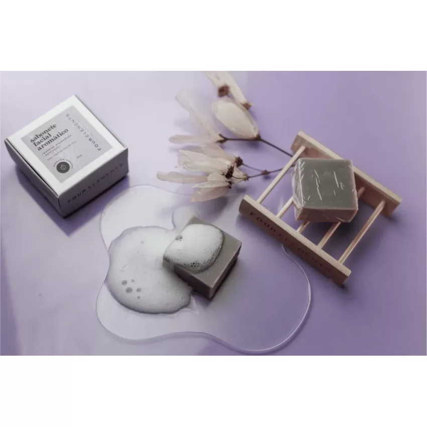Sabonete Facial Aromático Lavanda 50g - Four Elements