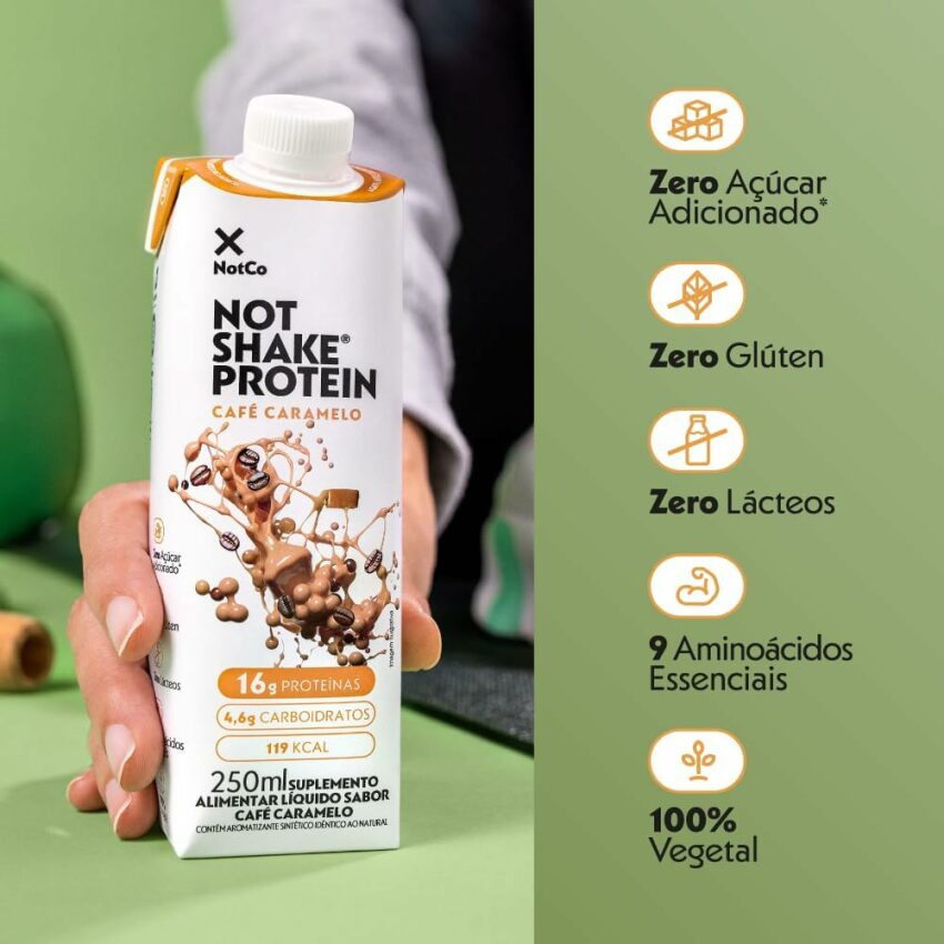 Bebida Proteica Vegetal NotShake - 16g de Proteína - Café Caramelo 250ml - NotCo