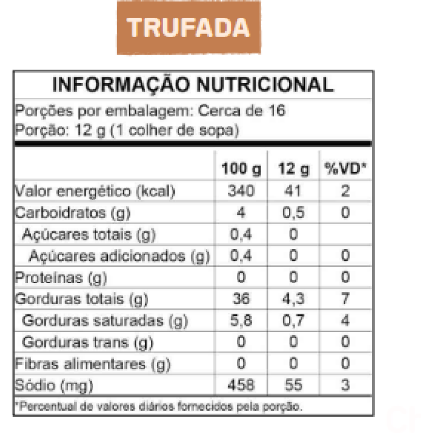 Maionese Vegana Trufada 195g - N.OVO Plant based