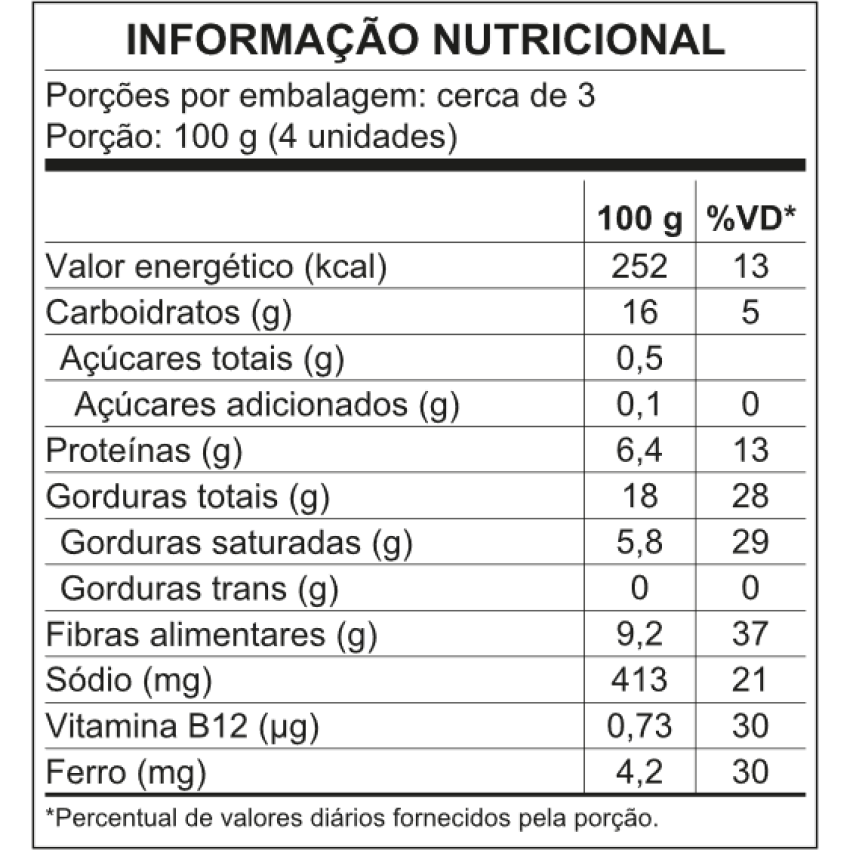 Nuggets de Frango Vegetal 250g - Vegano - N.OVO Plant based