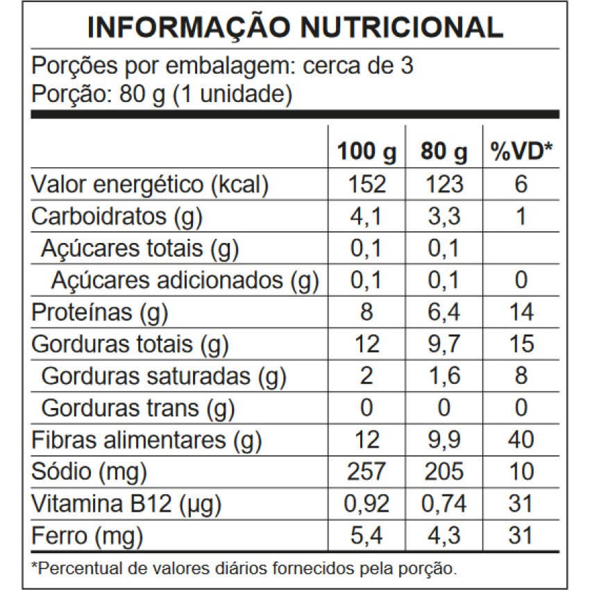 Filé de Frango Vegetal 210g - N.OVO Plant based