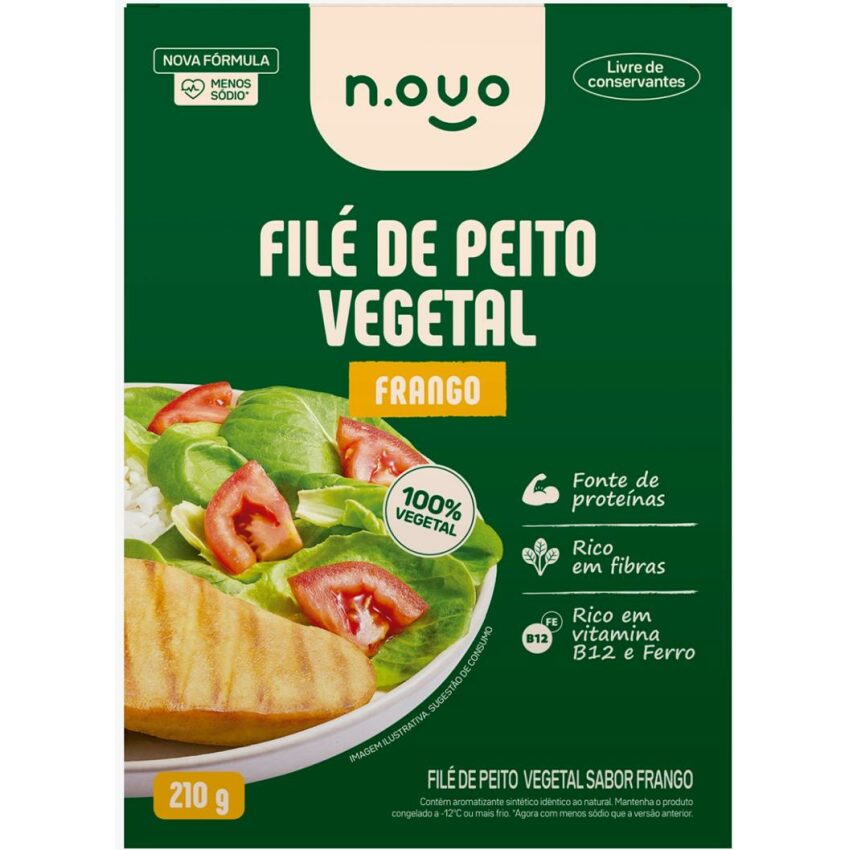 Filé de Frango Vegetal 210g - N.OVO Plant based