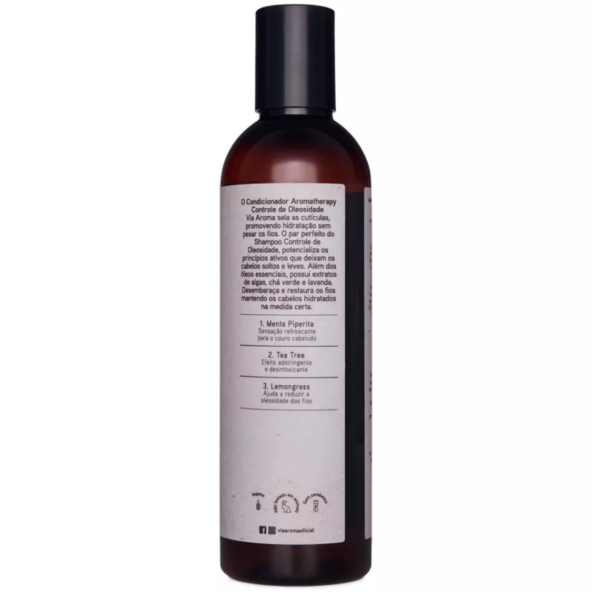 Condicionador Natural - Controle de Oleosidade 240ml - Aromatherapy - Via Aroma