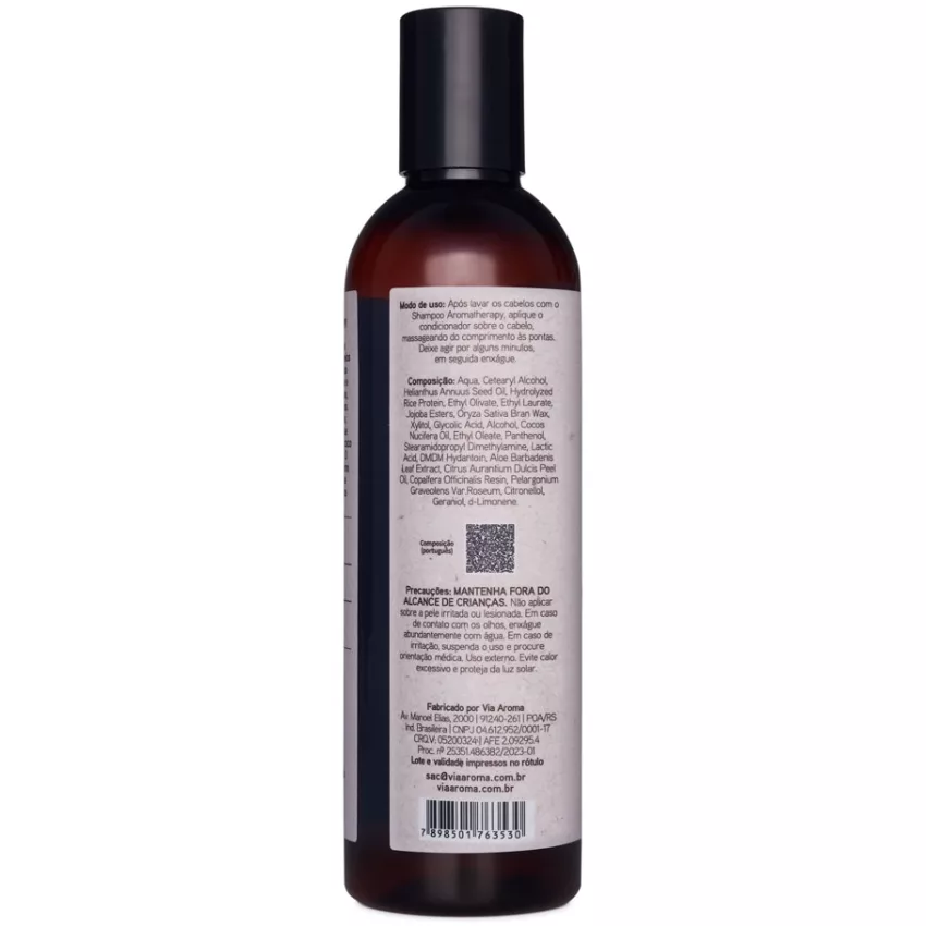Condicionador Natural - Controle de Oleosidade 240ml - Aromatherapy - Via Aroma