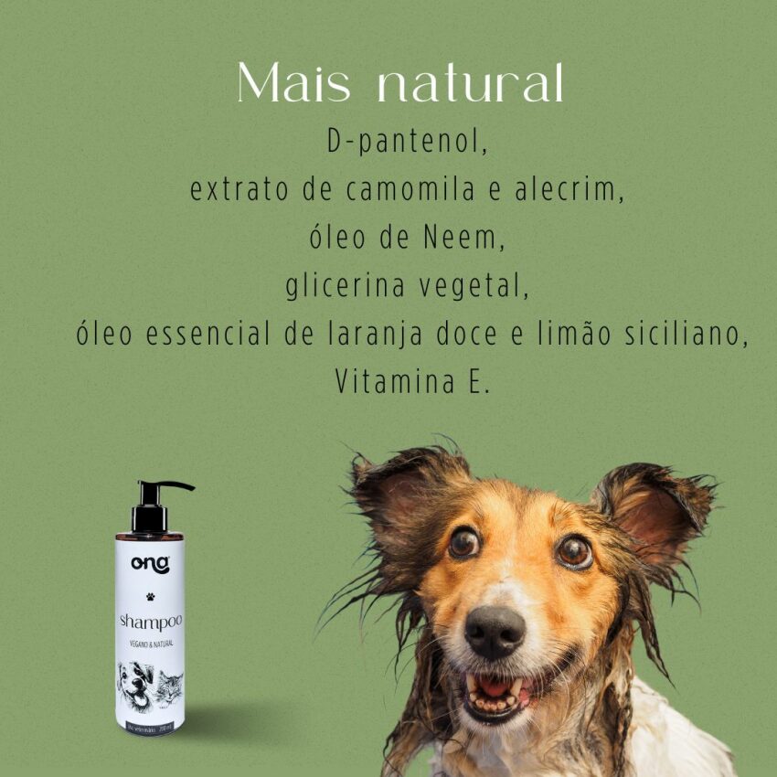 Shampoo Vegano Pet - Peles delicadas - para cães e gatos 200mL