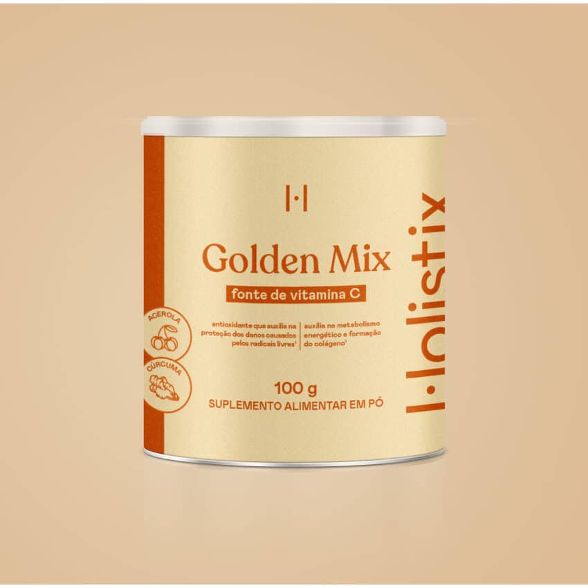 Golden Mix: Suplemento em Pó a base de Cúrcuma e Vitamina C
