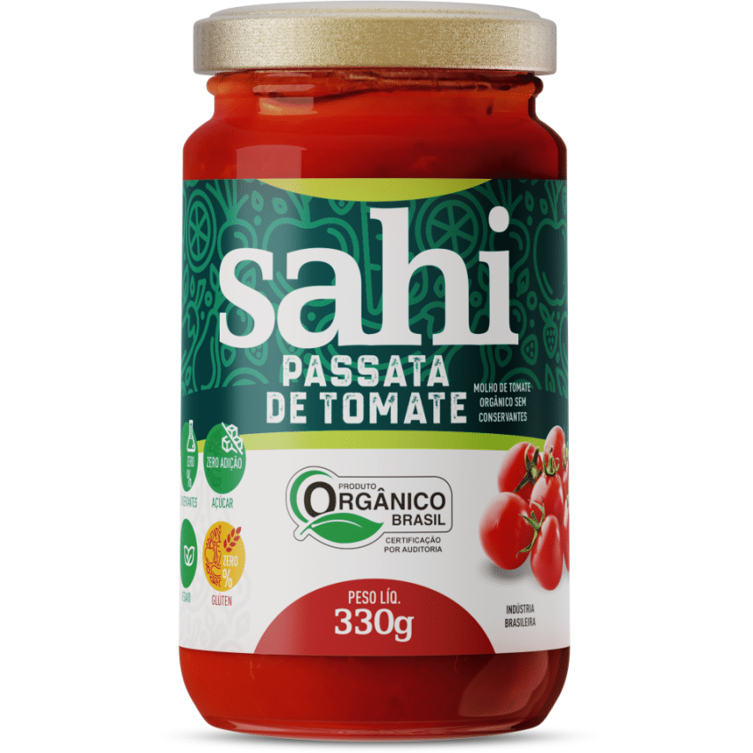 Passata de Tomate Orgânico 330g - Sahi
