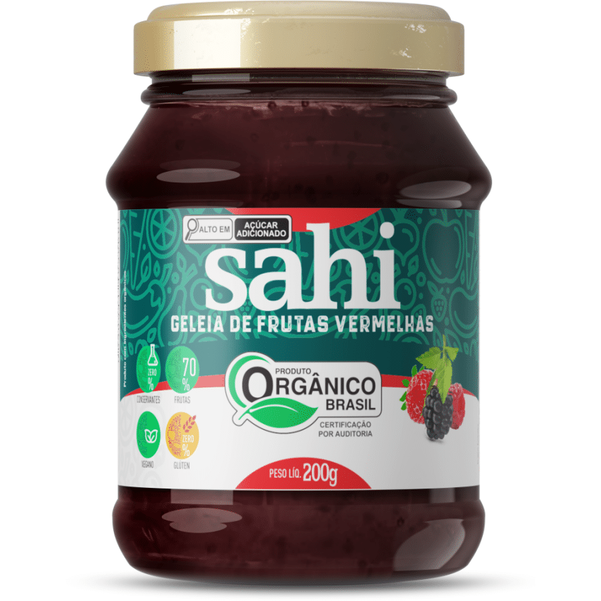 Geleia de Frutas Vermelhas Orgânico 200g - Sahi
