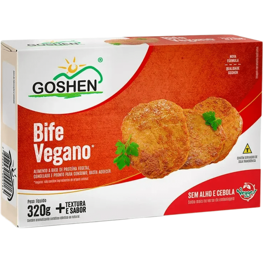 Bife Vegano de Soja 320g - Goshen