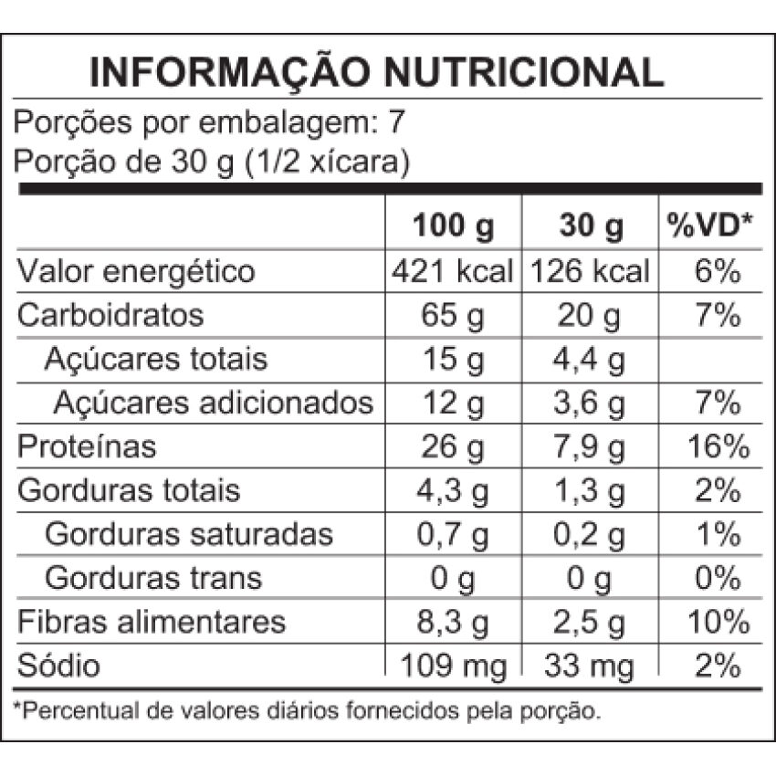 Cereal Matinal Orgânico e Vegano - Chocolate 200g - Vegan Crunchy - biO2