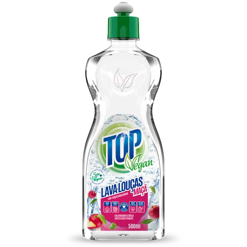 Lava Louças Maçã 500ml - Top Vegan