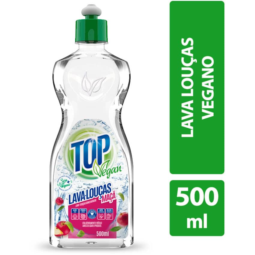 Lava Louças Maçã 500ml - Top Vegan