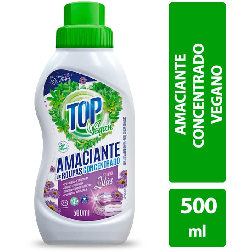 Amaciante Concentrado Sonho Lilás 500ml - Top Vegan