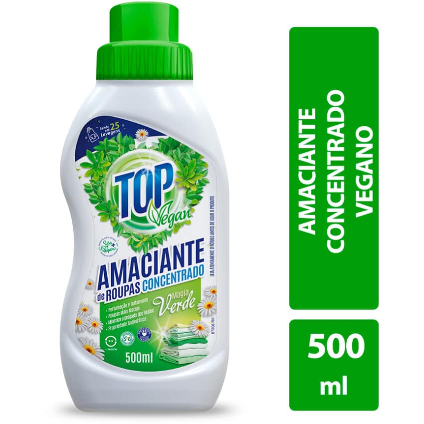 Amaciante Concentrado Magia Verde 500ml - Top Vegan