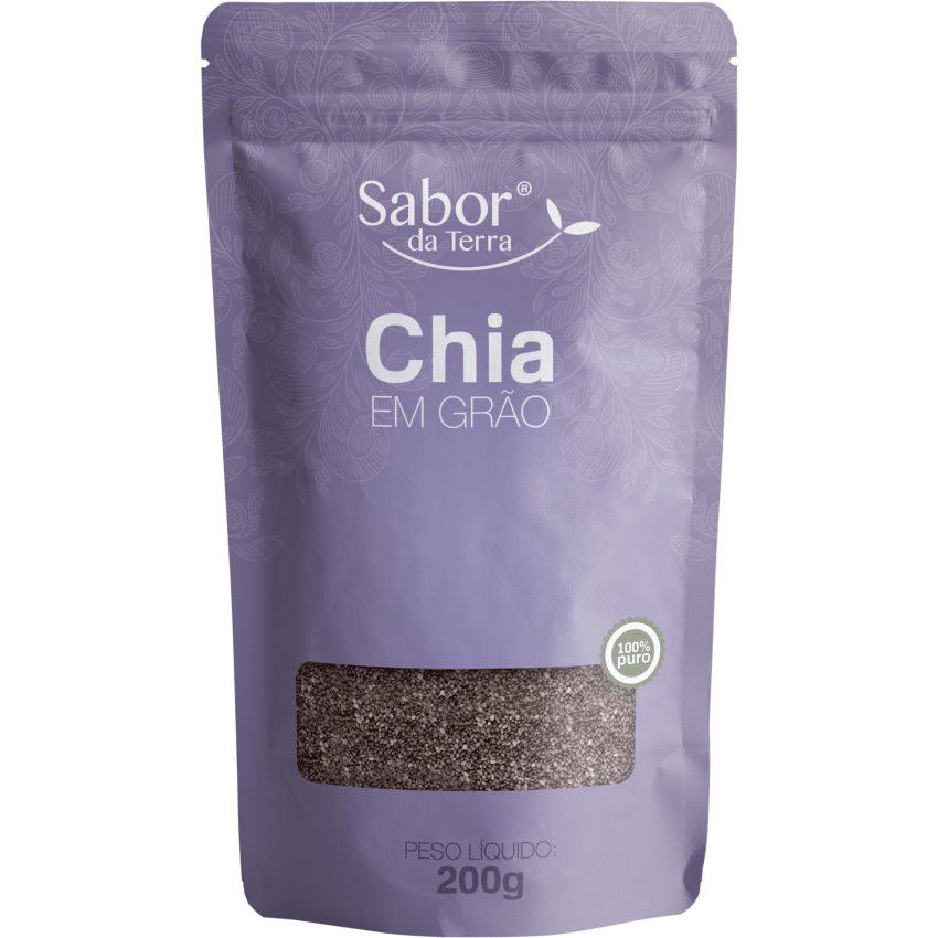 Chia em Grãos 100g - Sabor da Terra