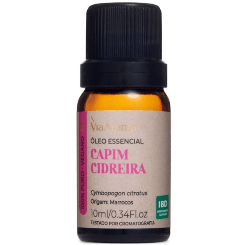 Óleo Essencial de Capim Cidreira 10ml - Via Aroma