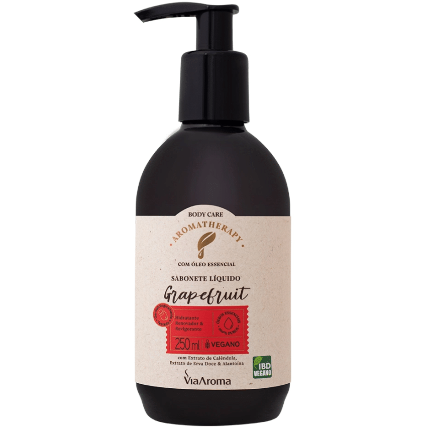 Sabonete Líquido - Grapefruit - Aromatherapy - Via Aroma 250ml
