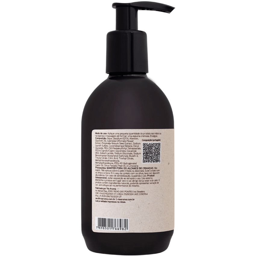 Sabonete Líquido - Grapefruit - Aromatherapy - Via Aroma 250ml