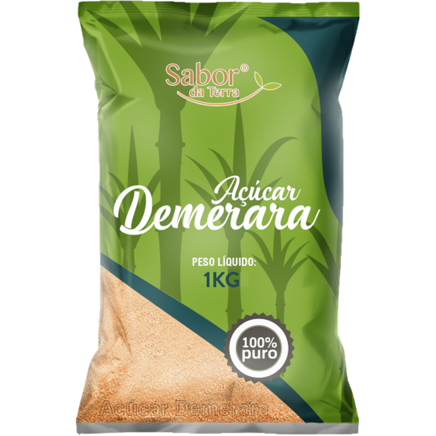Açúcar Demerara 1kg - Sabor Da Terra