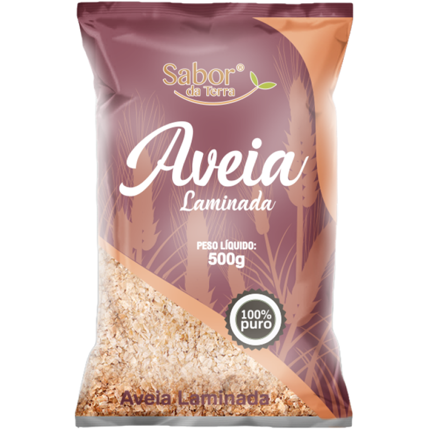Aveia em Flocos Grossos Laminada 500g - Sabor Da Terra