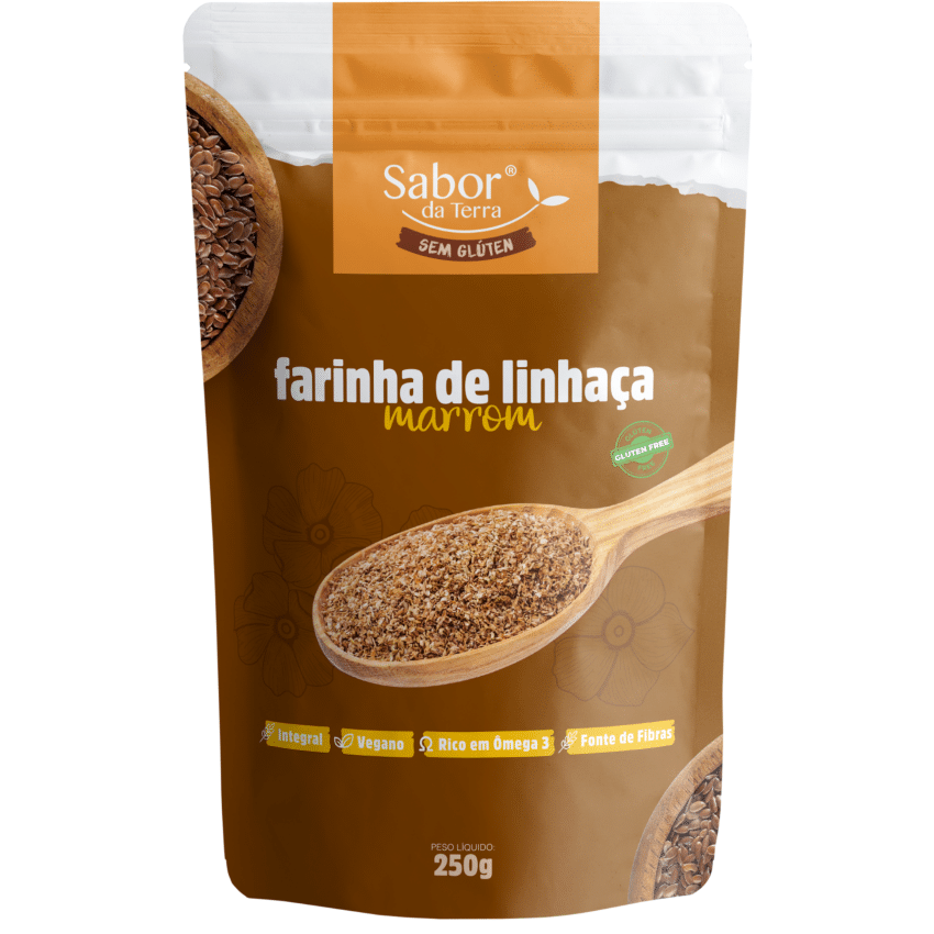 Farinha de Linhaça Dourada 250g - Sabor Da Terra
