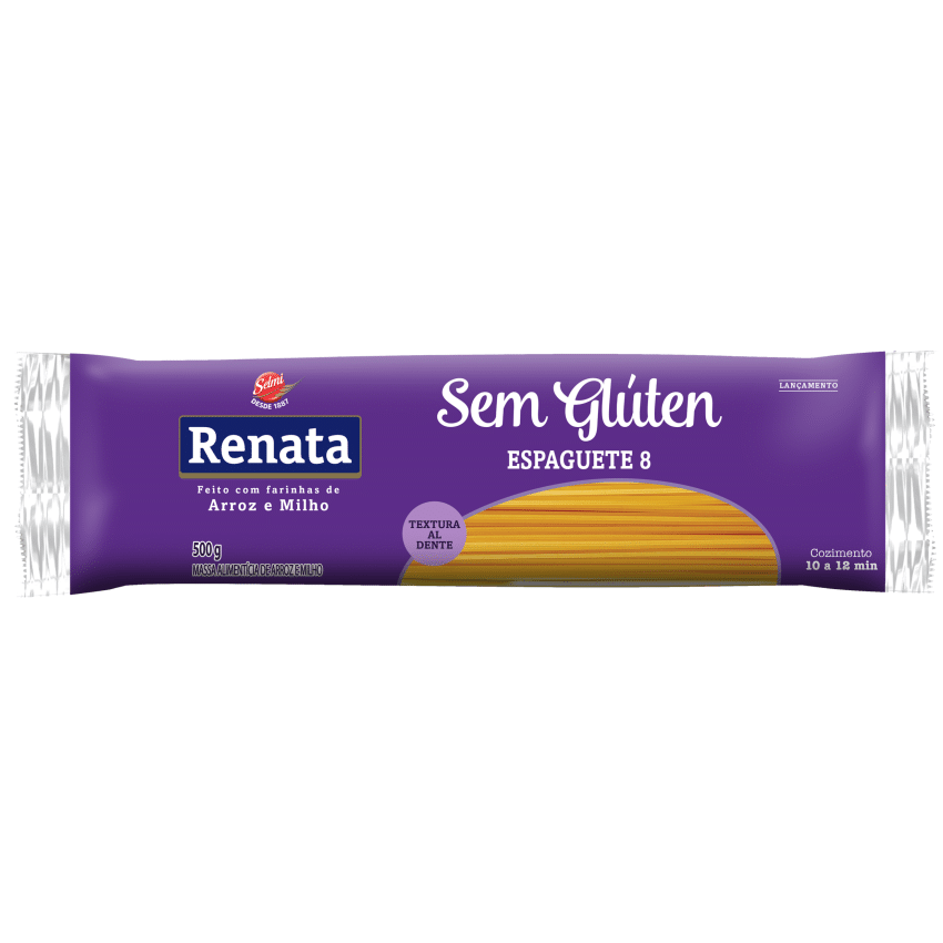 Macarrão Sem Glúten Espaguete 8 500g - Renata