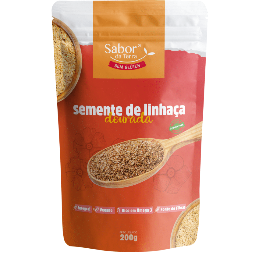 Semente de Linhaça dourada 200g - Sabor Da Terra