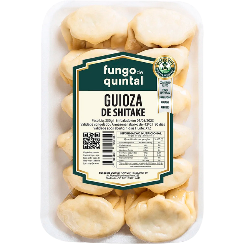 Guioza de Shitake 360g - Fungo de Quintal