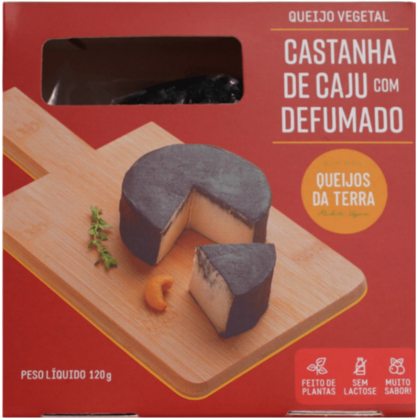 Queijo de Castanha de Caju Defumado 120g - Queijos da Terra