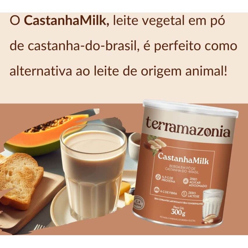 Leite de Castanha em Pó - CastanhaMilk 300g - Terramazônia