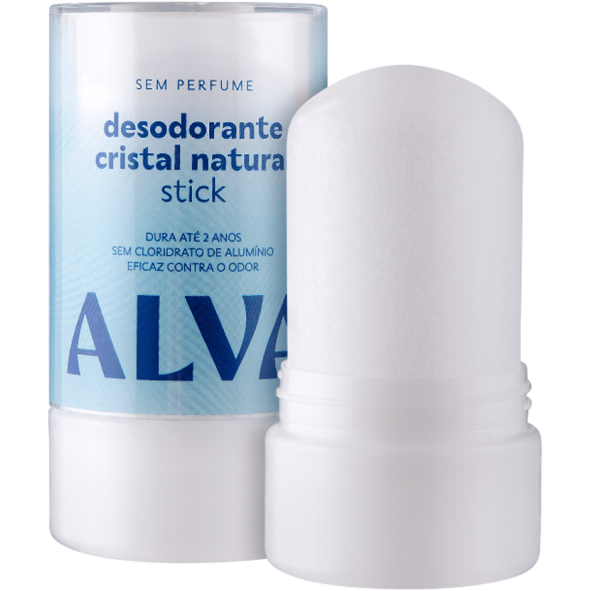 Desodorante Cristal Stick 120g (Dura 2 anos) - Natural e Vegano - Alva Personal Care