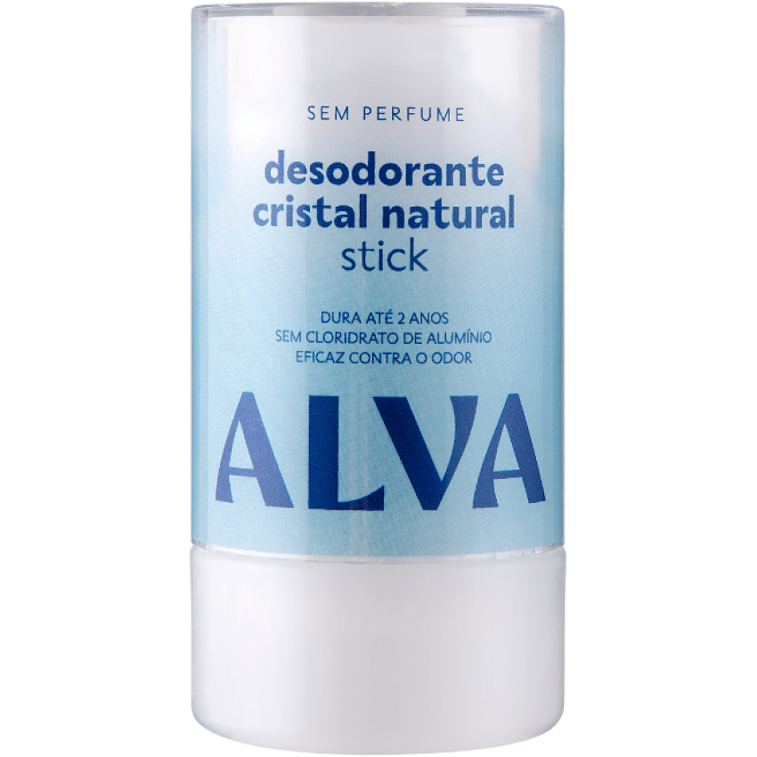 Desodorante Cristal Stick 120g (Dura 2 anos) - Natural e Vegano - Alva Personal Care