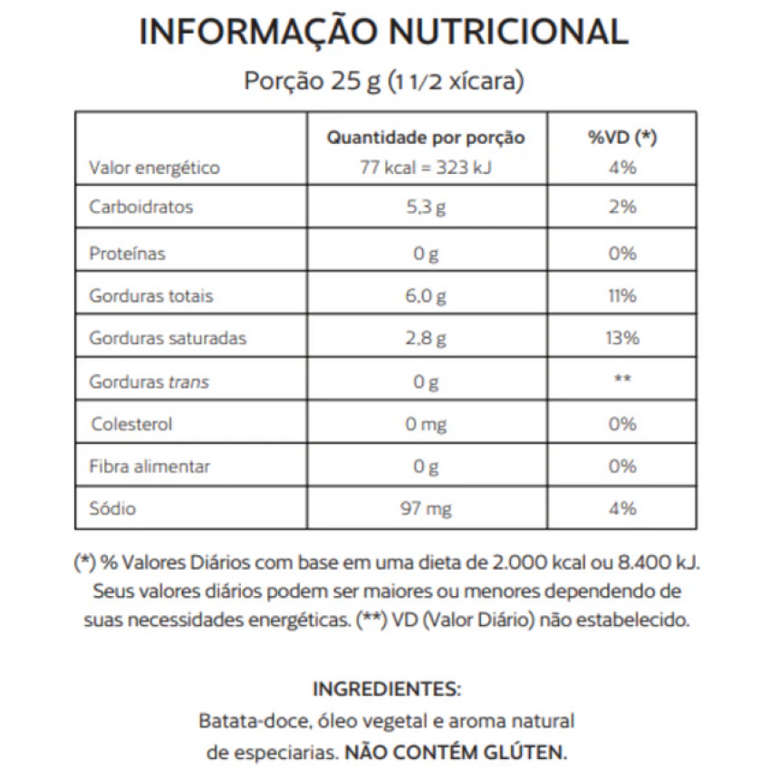Chips de Batata-doce Especiarias 45g - Roots To Go