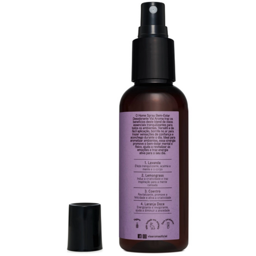 Home Spray - Bem-Estar 120ml - Aromatherapy - Via Aroma